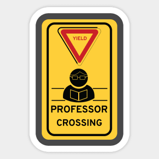 Professor Crossing Sticker